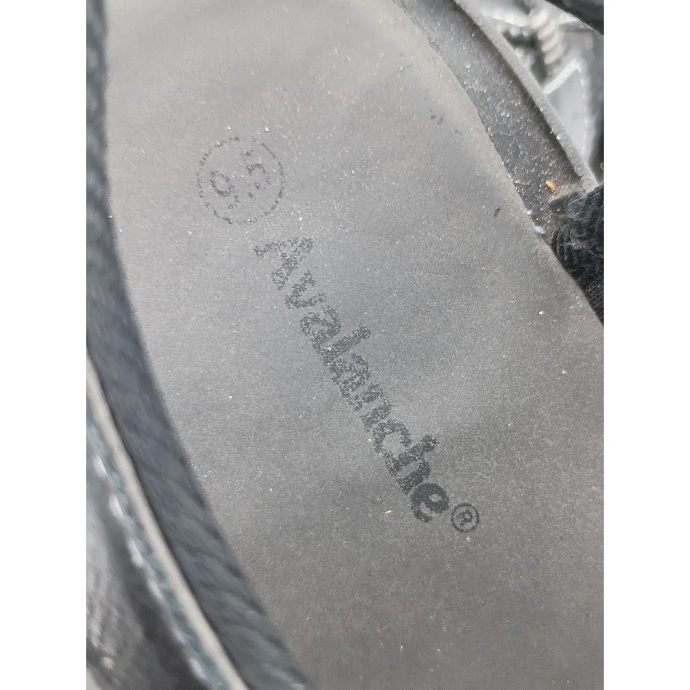 Avalanche Mens Fisherman Sandals Black 9.5 Closed Toe Bungee Strap